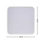 3-Colour Ultra-Thin 5cm Led Ceiling Light Modern Surface Mount 72W White