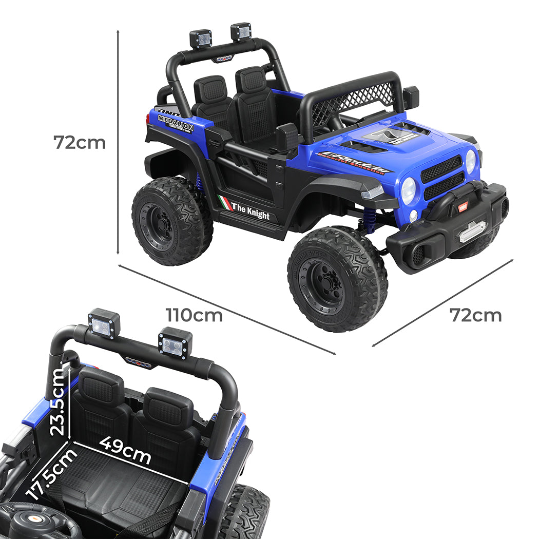 Kids Ride On Car Electric Jeep - Blue