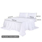 Queen Dreamz 4pcs Size 100% Bamboo Bed Sheet Set White