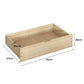 York Set of 2 Bed Frame Storage Drawers Wooden Timber Trundle For Bed Frame Base - Natural