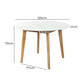 Dining Table Round Rubberwood Base 120cm - White