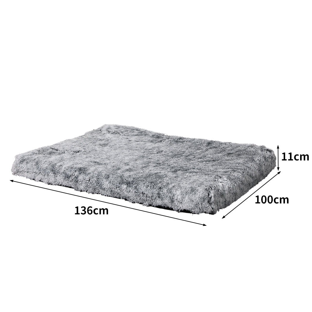 XLarge Dog Beds Mat Pet Calming Memory - Charcoal