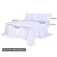 DOUBLE 4-Piece 100% Bamboo Bed Sheet Set - White