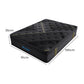 Nicola 35cm Spring Mattress Bamboo Euro Top Bed Pocket HD Egg Foam - Single