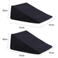 Set of 2 25cm and 30cm Cool Gel Memory Foam Bed Wedge Pillow - Black