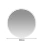 LED Wall Mirror Round Anti-fog Bathroom Mirrors Makeup Light Decor 60cm