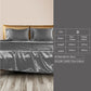 Double Dreamz Silky Satin Sheets Fitted Grey