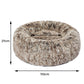 XLarge Dog Beds Pet Donut Nest Calming - Brown