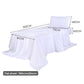 Single Dreamz 3pcs Single Size 100% Bamboo Bed Sheet Set White