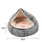 MEDIUM Dog Beds Pet Calming Warm Soft Plush - Charcoal