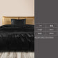 KING SINGLE Quilt Cover Set Bedspread Pillowcases - Summer Black