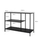 3-Tier Console Table Office Furniture - Black