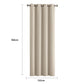 Set of 2 132x160cm Blockout Curtains Panels 3 Layers - Beige