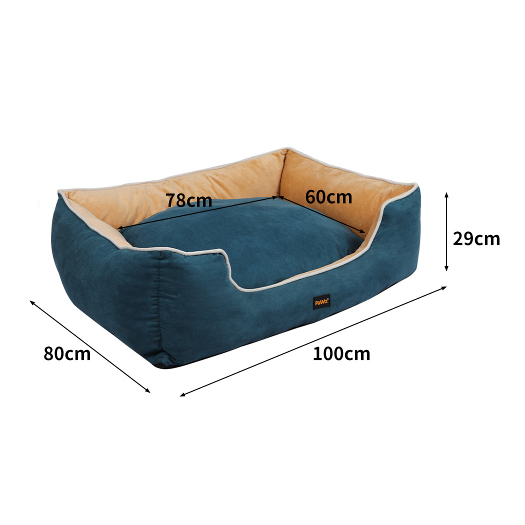 Briard Dog Beds Pet Mattress Cat Mat Soft Warm Cushion Washable - Blue XXLARGE