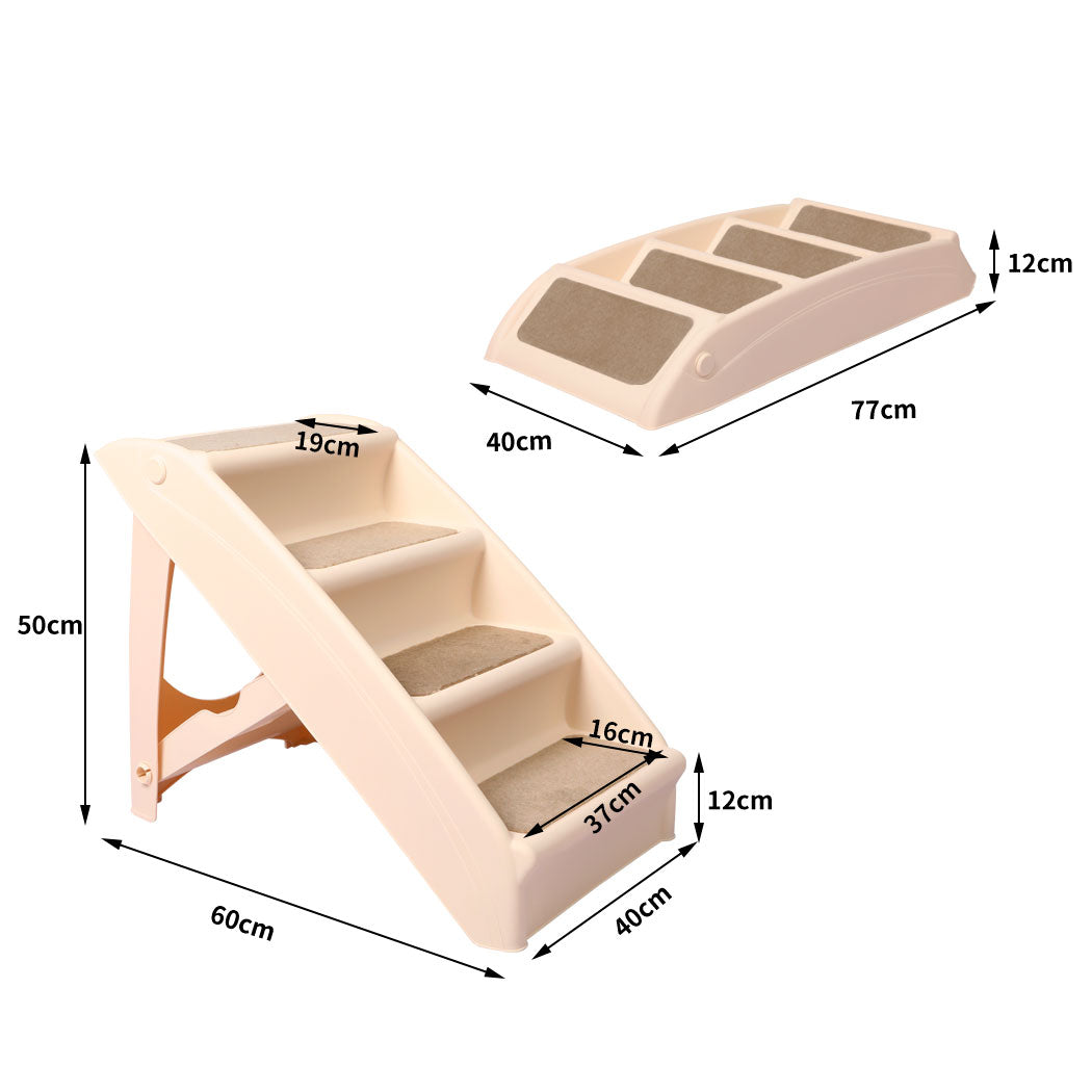 Pet Stairs Ramp Steps Portable Foldable Climbing Ladder Soft Washable Dog