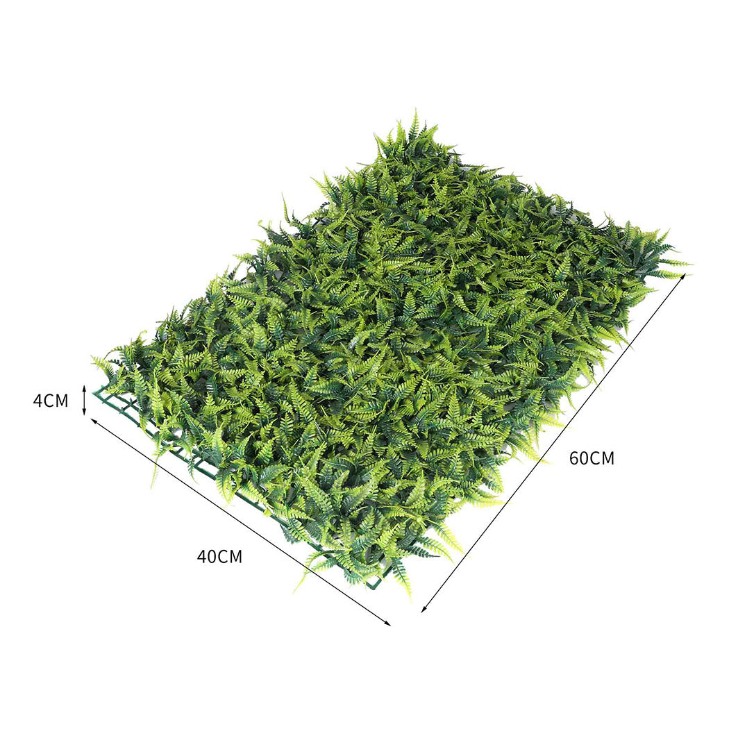 Set of 10 Artificial Boxwood Hedge Fence Fake Vertical Garden