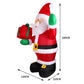 Red Santa Christmas Inflatable Outdoor Xmas Decorations - 2.4M