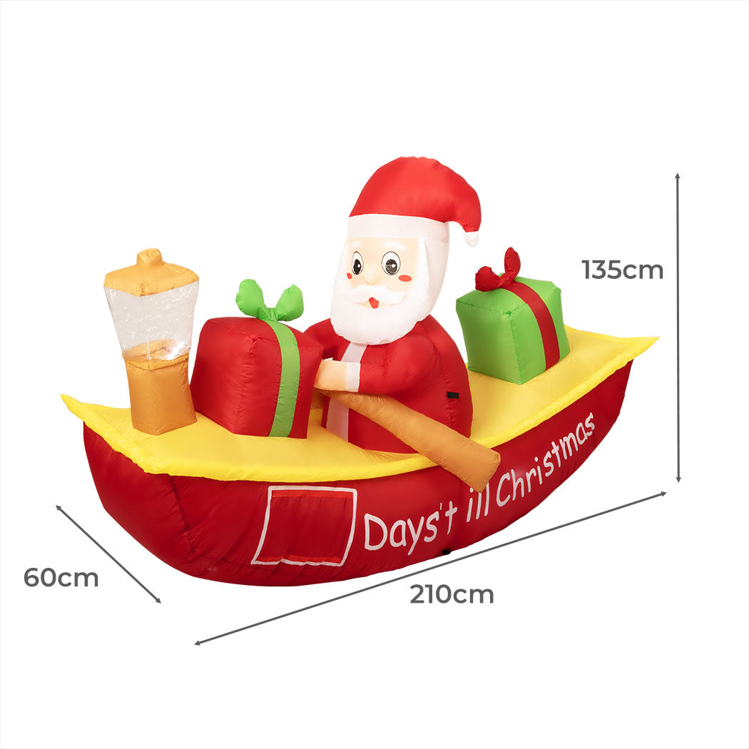 Santa Claus Christmas Inflatable Xmas Decorations - 1.35M