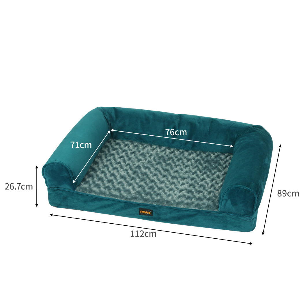 XLarge Dog Beds Pet Sofa Bedding Soft Warm - Blue