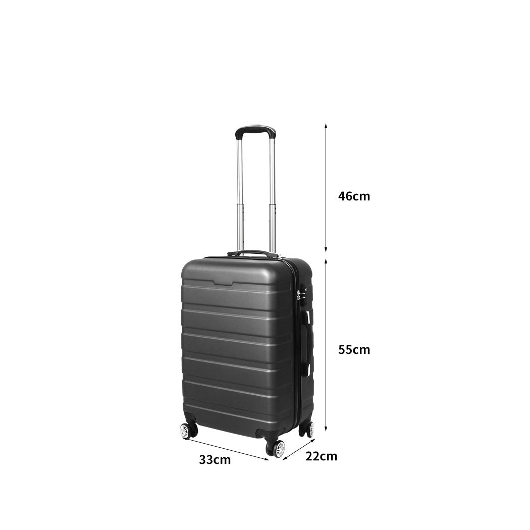 20" Carry On Luggage Case - Grey