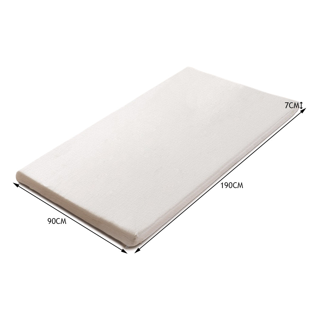 Single DreamZ 7cm Memory Foam Bed Mattress