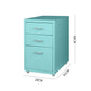 Levede 3 Drawer Office Drawers Cabinet Turquoise