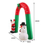 Best Buds 2.4M Christmas Inflatable Santa Snowman with LED Light Xmas Decoration Outdoor