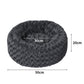 SMALL Cat Beds Calming Warm Soft Plush - Dark Grey