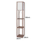 LED Floor Lamp with Storage Shelf 3 Tier Standing Reading Corner Light