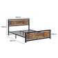 Kindred Bed & Mattress Package with 32cm Mattress - Black & Wood Double