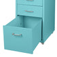 Levede 3 Drawer Office Drawers Cabinet Turquoise