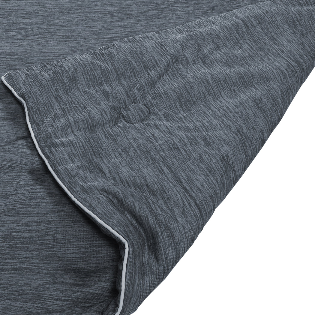 Whelan Throw Soft Blanket 210x210cm Cooling Summer - Grey