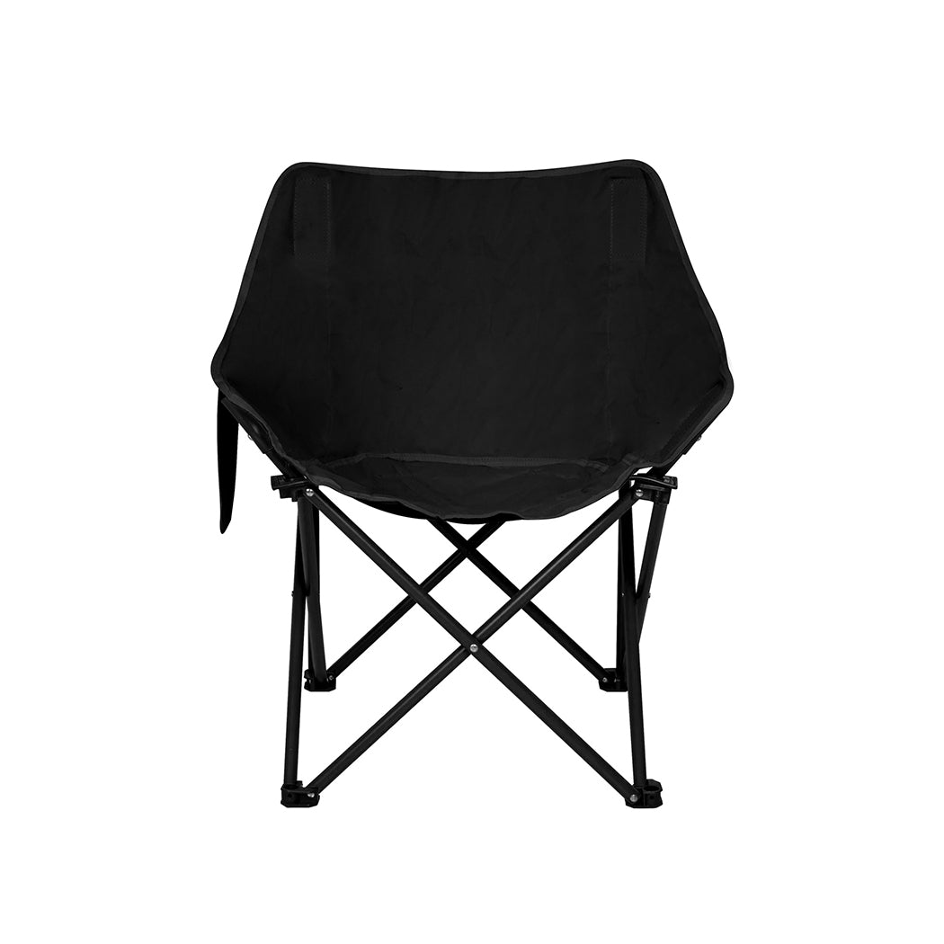 Folding Camping Moon Chair Lightweight - Black