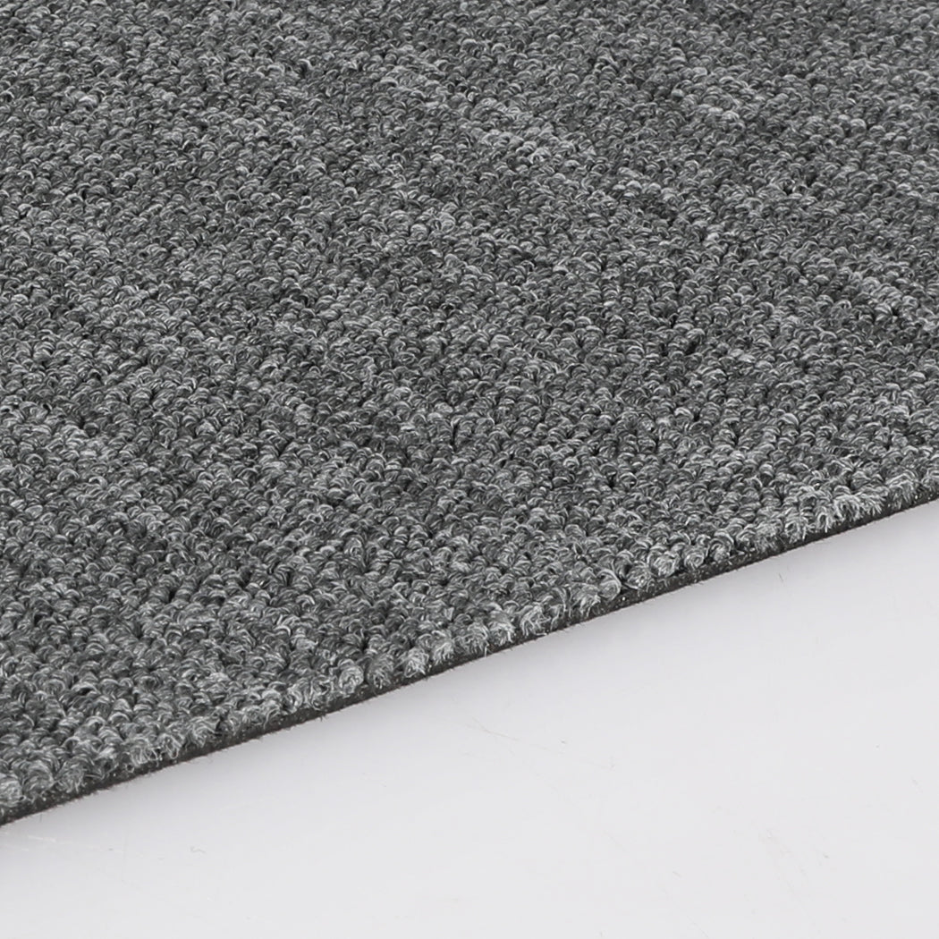 Roxine Set of 20 50x50 Carpet Tiles Box Heavy Commercial Retail Office Premium Flooring - Grey