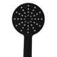 Shower Head High Pressure Set Rain Round - Black