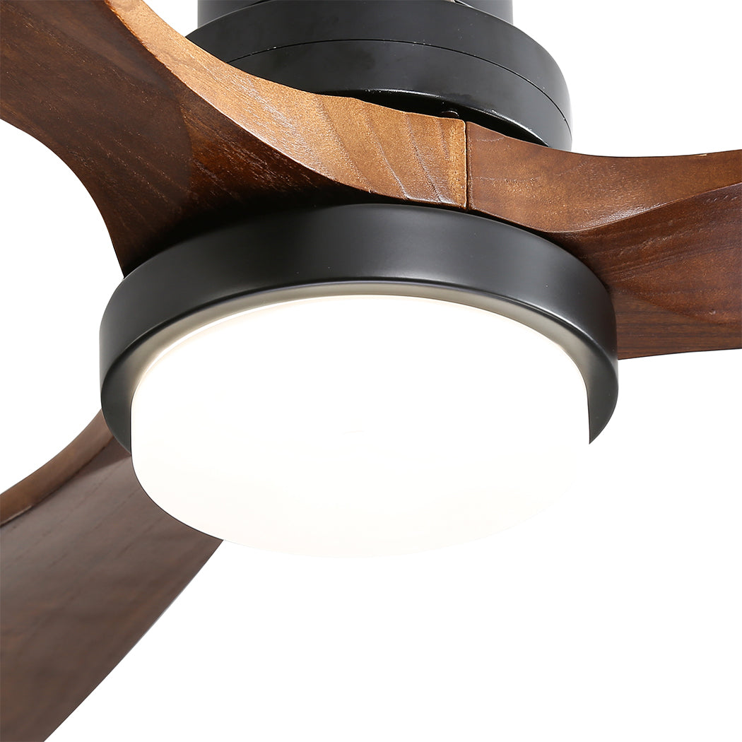 52'' Wood Ceiling Fan DC Motor - Walnut