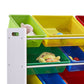 12 Bins Kids Toy Box Bookshelf Organiser Display Shelf Storage Rack Drawer