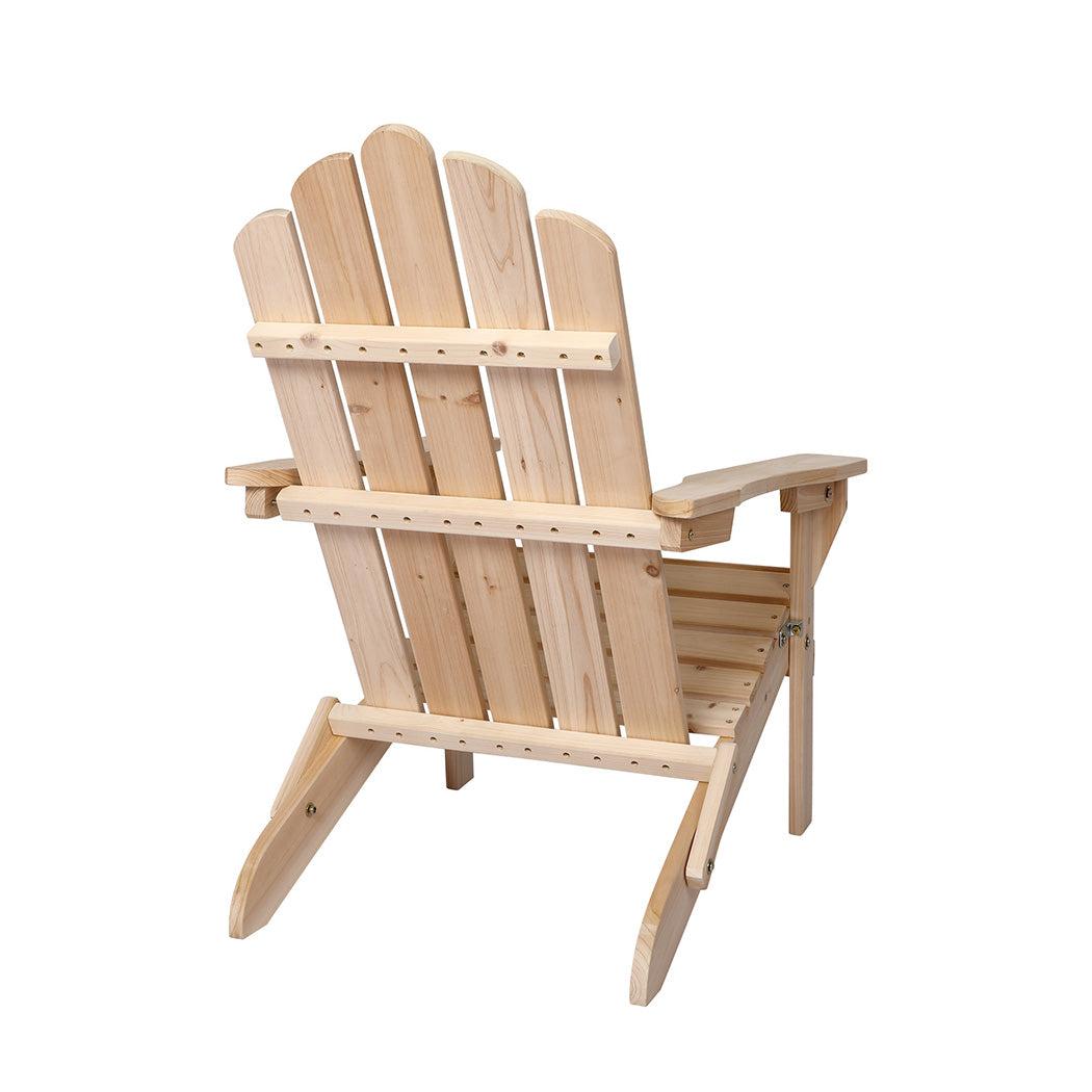 Adirondack Levede Chair Outdoor Furniture Natural