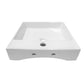 44x44cm Ceramic Basin Bathroom Wash Counter - Square