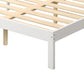 Arianne Wooden Bed Frame Base Full Size Timber White - Queen