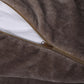 QUEEN Luxury Flannel Quilt Cover with Pillowcase - Brown