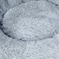 Molossus Dog Beds Pet Calming Donut Nest Deep Sleeping Bed - Grey XLARGE