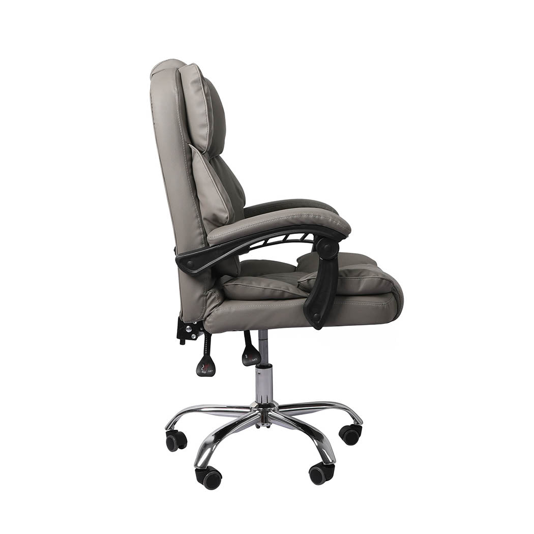 Levede Gaming Chair Office Computer Grey No Footrest