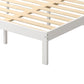 Ashley Wooden Bed Frame Base Solid Timber Pine Wood White no Drawers - Single