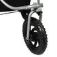 Pet Stroller Pram Dog Carrier Trailer Strollers 3 Wheels Foldable Large - Black Large