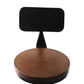 81cm Marseille Industrial Bar Stools Kitchen Stool Wooden Barstools Swivel Vintage Chair - Black & Wood