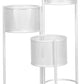 6 Tier Plant Stand Swivel Outdoor Indoor Metal Stands Flower Shelf Rack Garden White