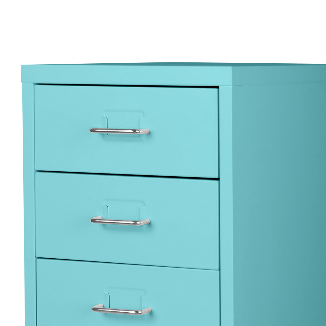 Levede 6 Drawer Office Cabinet Drawers Turquoise