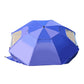 Mountview Beach Umbrella Outdoor Umbrellas Blue 2.13M