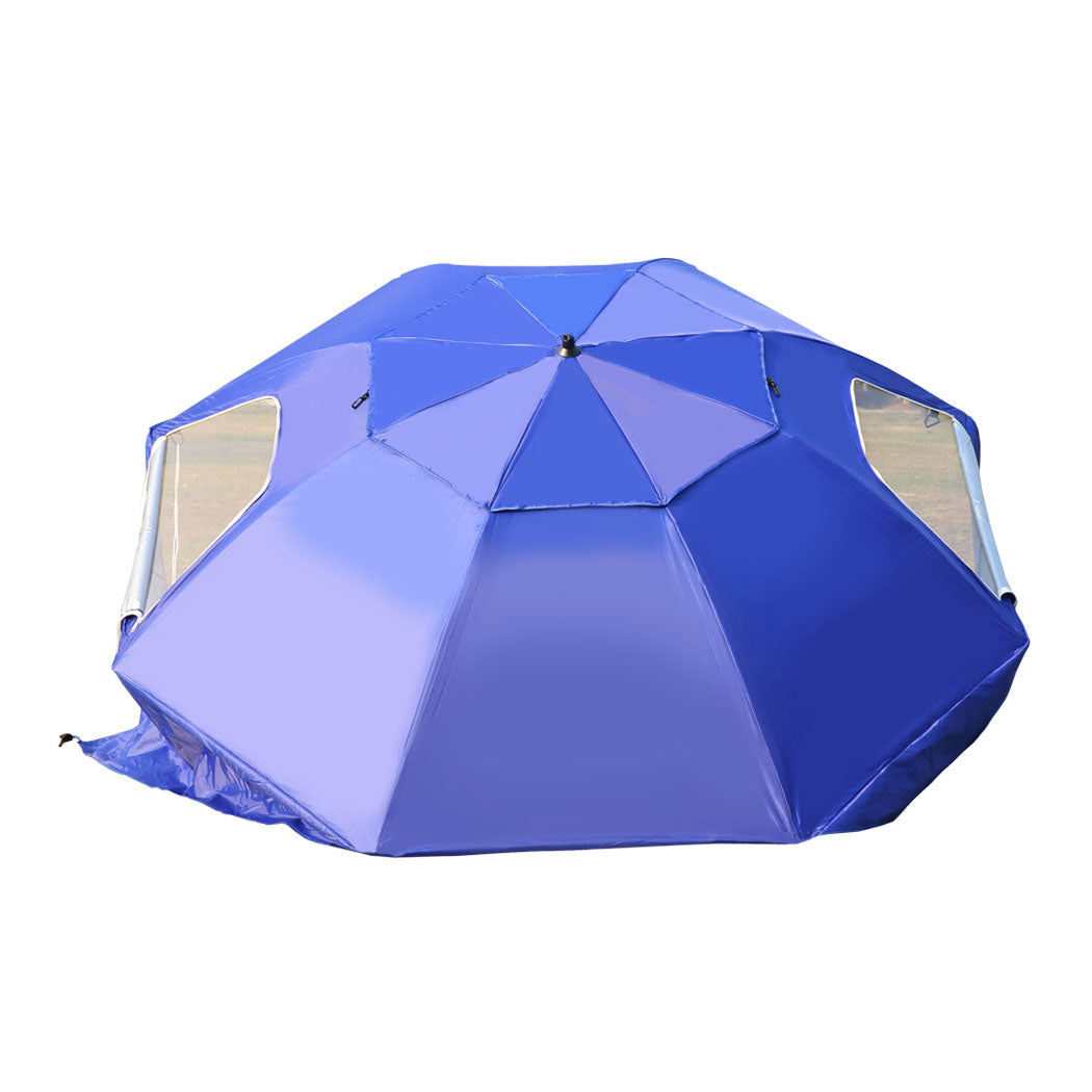 Mountview Beach Umbrella Outdoor Umbrellas Blue 2.13M